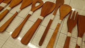 Barrie has been making kitchen gear from recycled timber