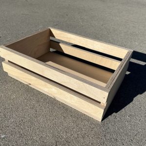 Small wooden crate