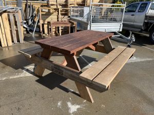 A picnic table for Bike Wānaka