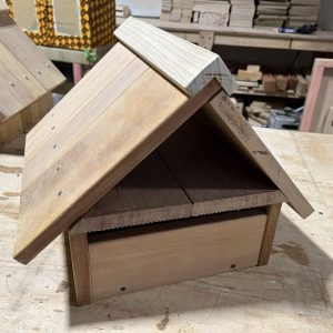 Letterbox made from hardwood