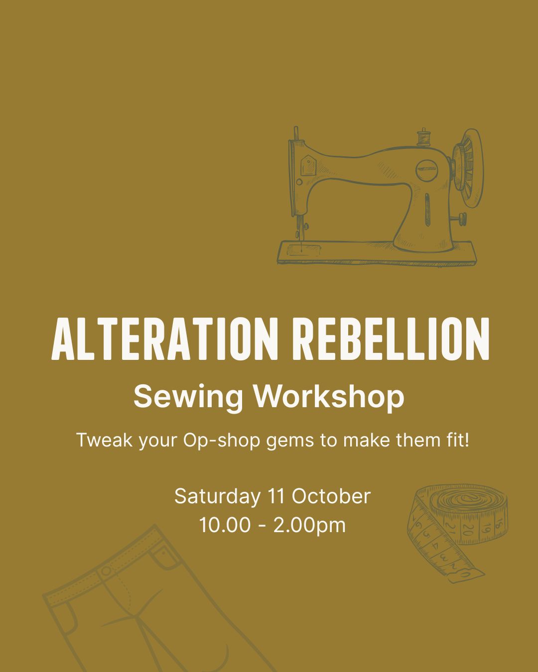 Alteration Rebellion Sewing Workshop