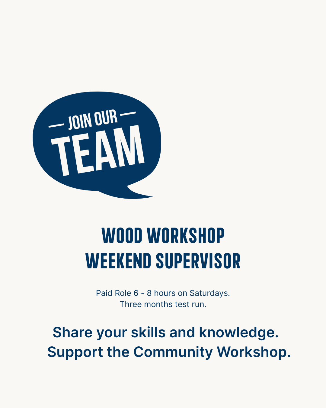 JOIN OUR TEAM